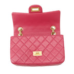 Chanel Chain Shoulder Bag Quilted 2.55 Mini Aged Calfskin — view 7