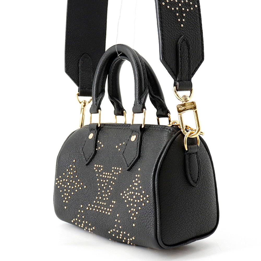 Louis Vuitton Handbag Monogram Empreinte Nano Speedy Bag 2-Way Shoulder Black — view 2