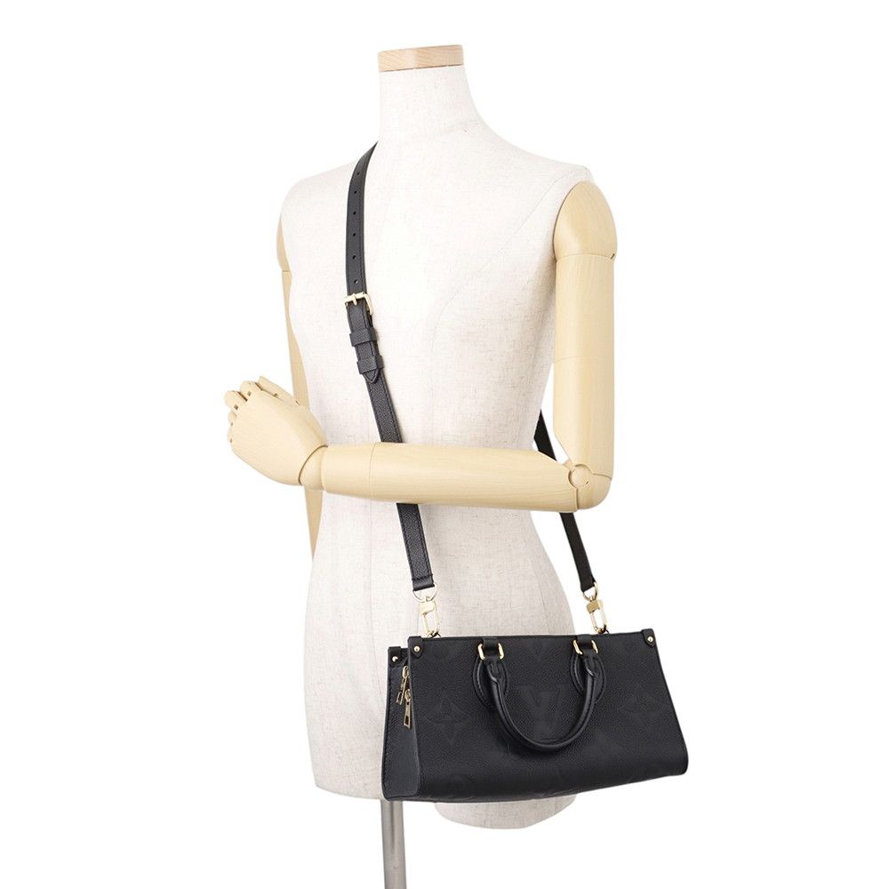 Louis Vuitton Handbag Monogram Empreinte On The Go 3way Black — view 6