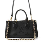Louis Vuitton Handbag Monogram Empreinte On The Go 3way Black