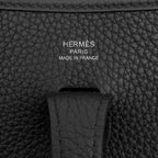 Hermes Shoulder Bag Evelyne 3 23 Black Silver Taurillon Clemence — view 7