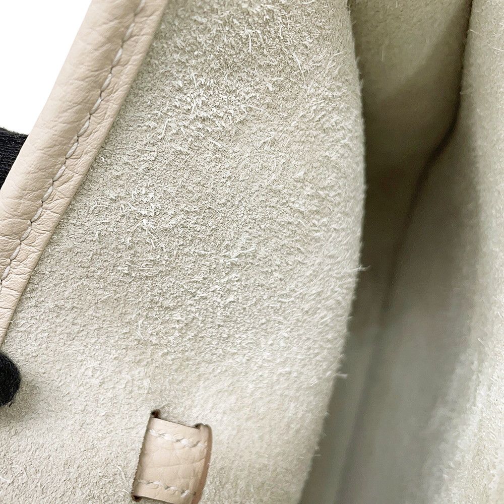 Hermes Shoulder Bag Evelyne 3 23 Craie Silver Taurillon Clemence — view 7