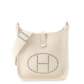 Hermes Shoulder Bag Evelyne 3 23 Craie Silver Taurillon Clemence