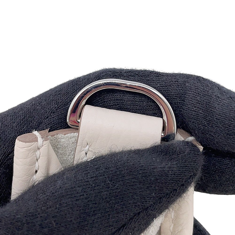 Hermes Shoulder Bag Evelyne 3 23 Craie Silver Taurillon Clemence — view 8