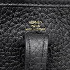 Hermes Shoulder Bag Evelyne TPM 1 Black Gold Taurillon Clemence — view 5