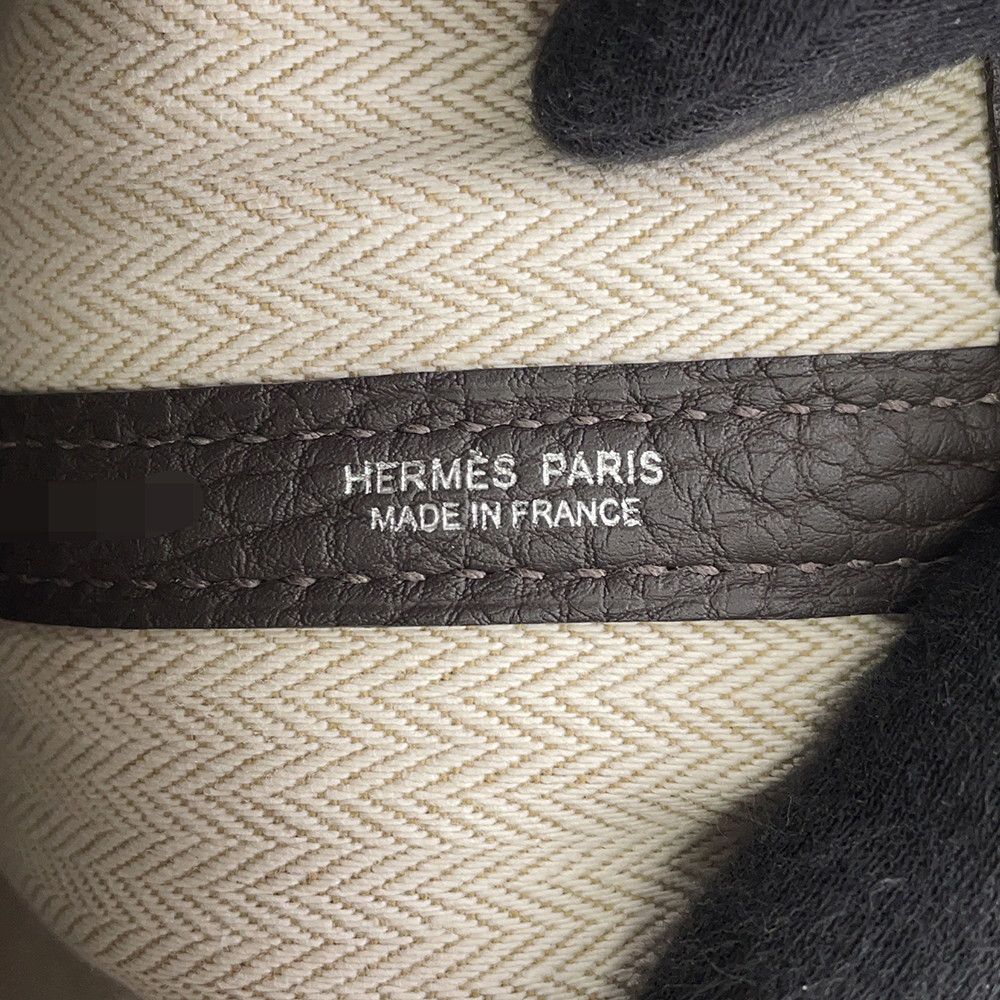 Hermes Tote Bag Garden Party TPM Bebelin Silver Negonda — view 7