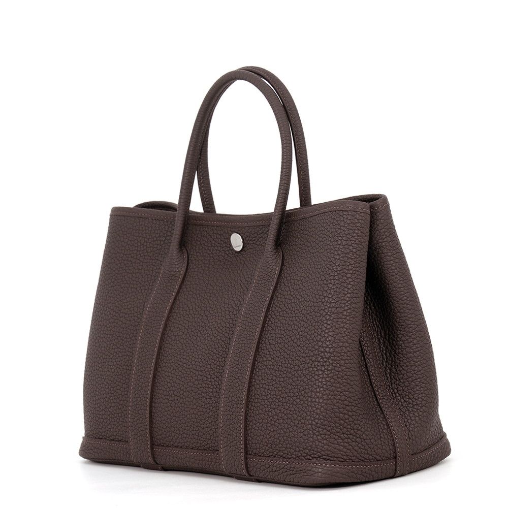 Hermes Tote Bag Garden Party TPM Bebelin Silver Negonda — view 2