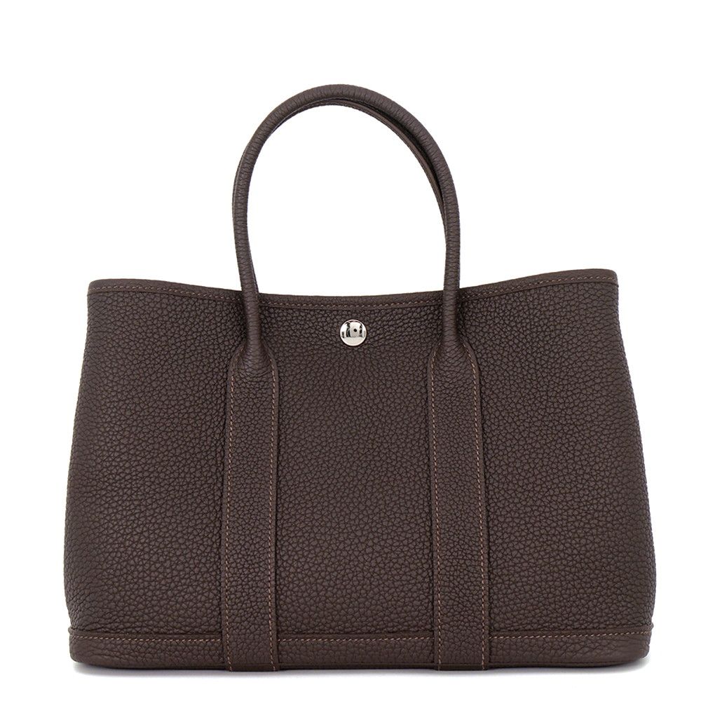 Hermes Tote Bag Garden Party TPM Bebelin Silver Negonda