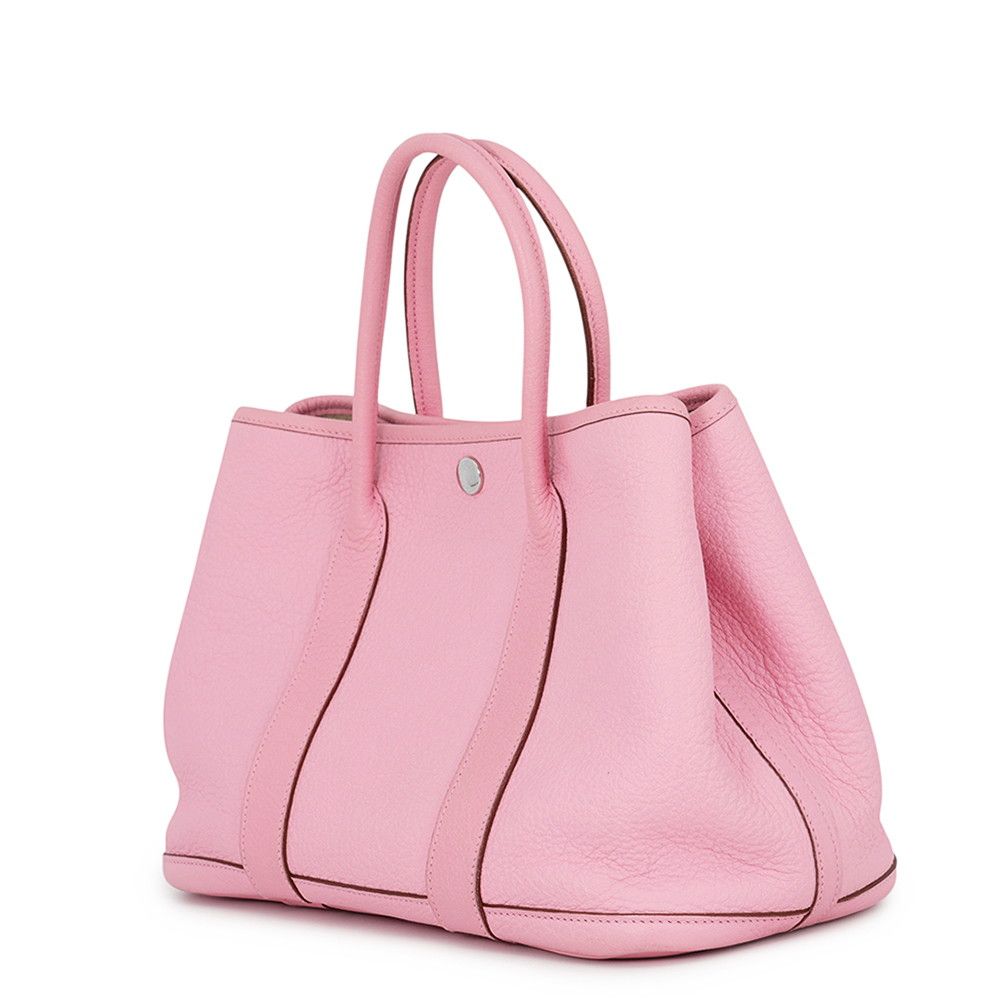 Hermes Tote Bag Garden Party TPM Pink Silver Negonda — view 2
