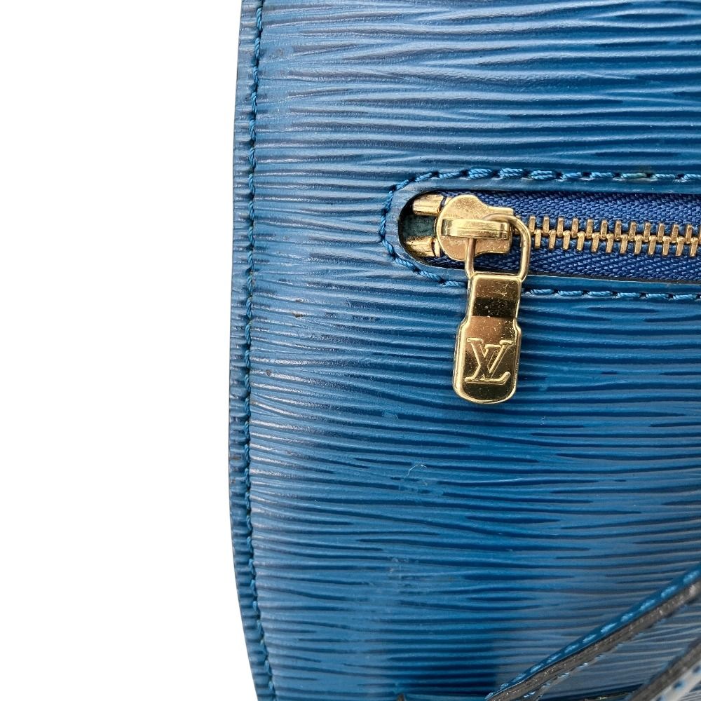 Louis Vuitton Mabillon Epi Backpack Leather LV Logo Blue Toledo — view 8