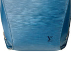 Louis Vuitton Mabillon Epi Backpack Leather LV Logo Blue Toledo — view 4