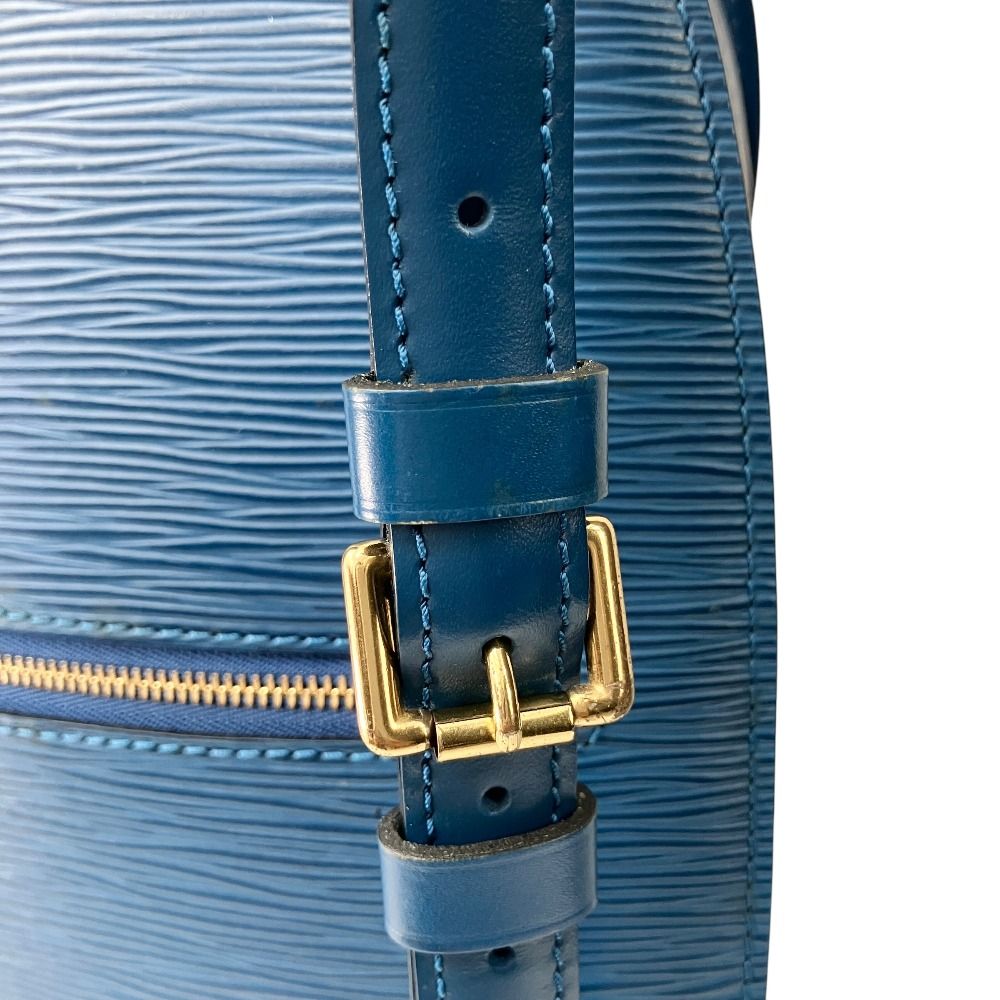 Louis Vuitton Mabillon Epi Backpack Leather LV Logo Blue Toledo — view 7