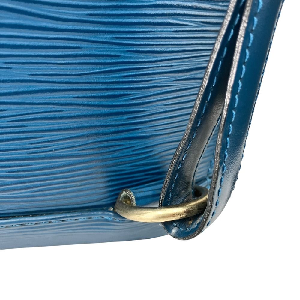Louis Vuitton Mabillon Epi Backpack Leather LV Logo Blue Toledo — view 6