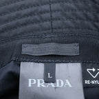Prada Re-Nylon Bucket Hat Black — view 7
