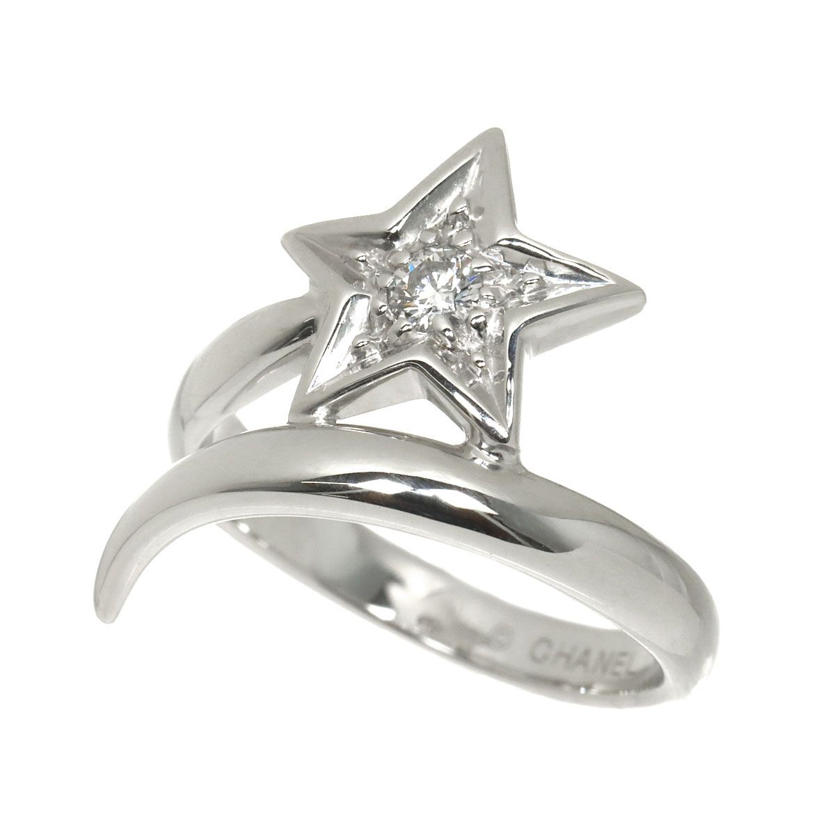 Chanel Comet 50 Ring Diamond 18K White Gold 750 — view 4