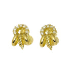 Celine Diamond 0.14 Earrings 18k Yellow Gold — view 2