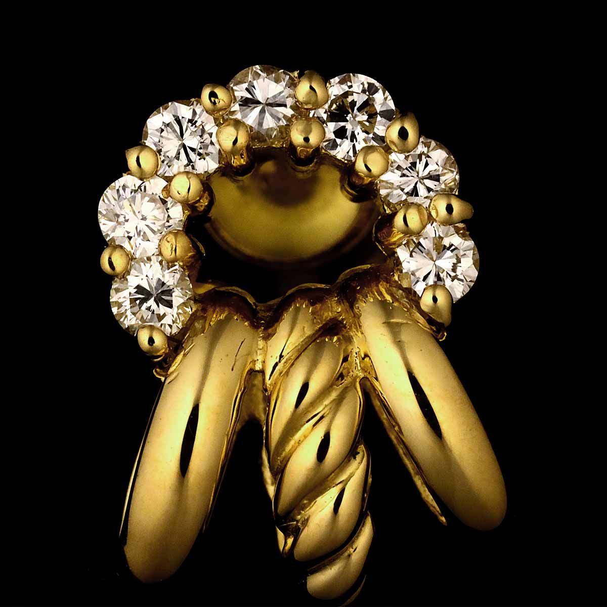 Celine Diamond 0.14 Earrings 18k Yellow Gold — view 7