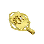 Dior Logo Diamond Pendant 18k Yellow Gold — view 3