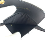 Dior Saddle Black Gold Fabric Leather Belt — view 6