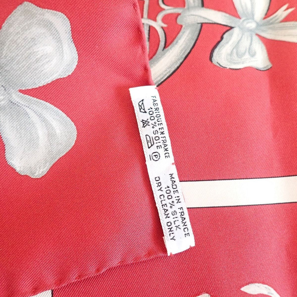 Hermes Carre 90 Scarf la Dance Ballerina Silk 100% Red — view 7