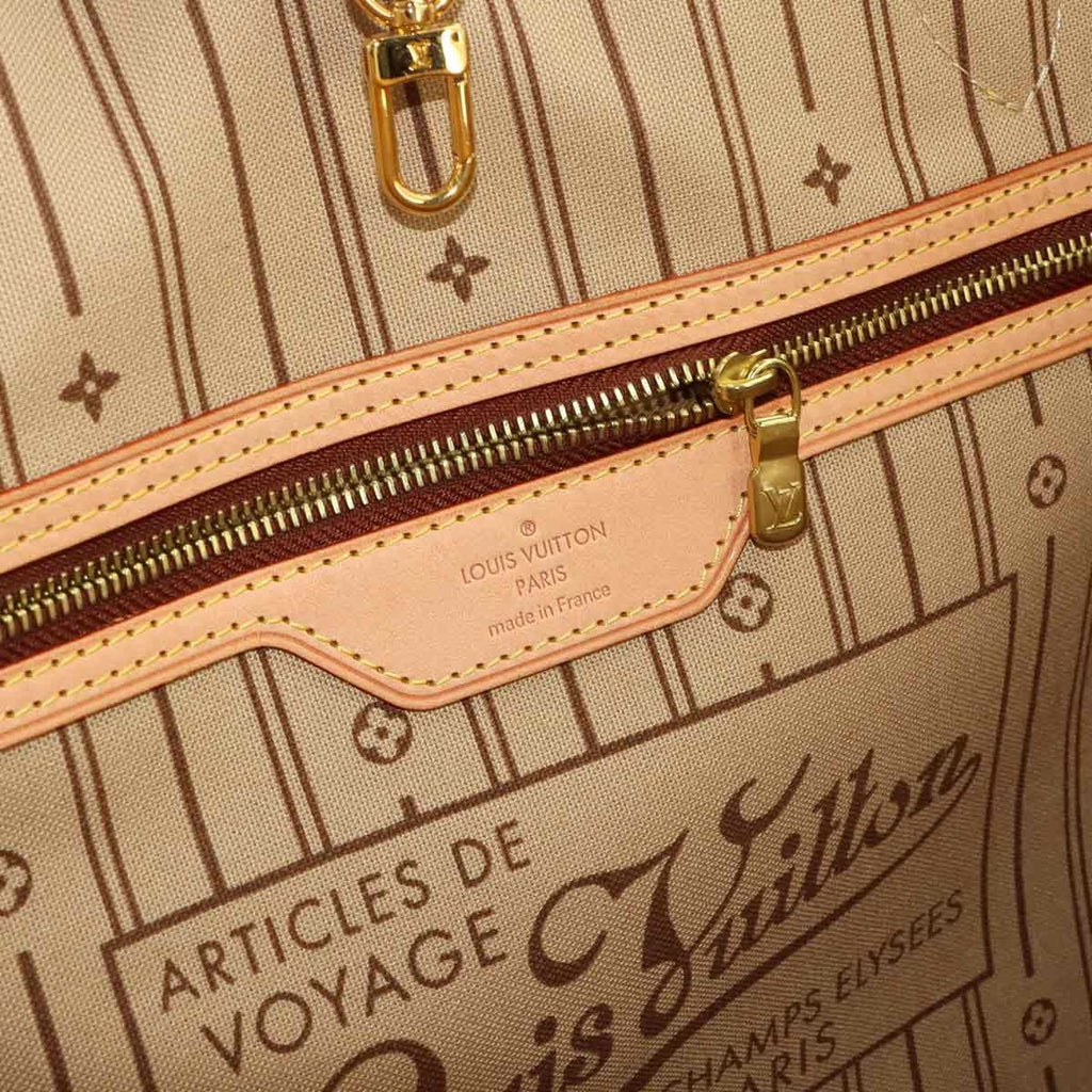 Louis Vuitton Monogram Neverfull GM Tote Bag Brown Gold — view 7