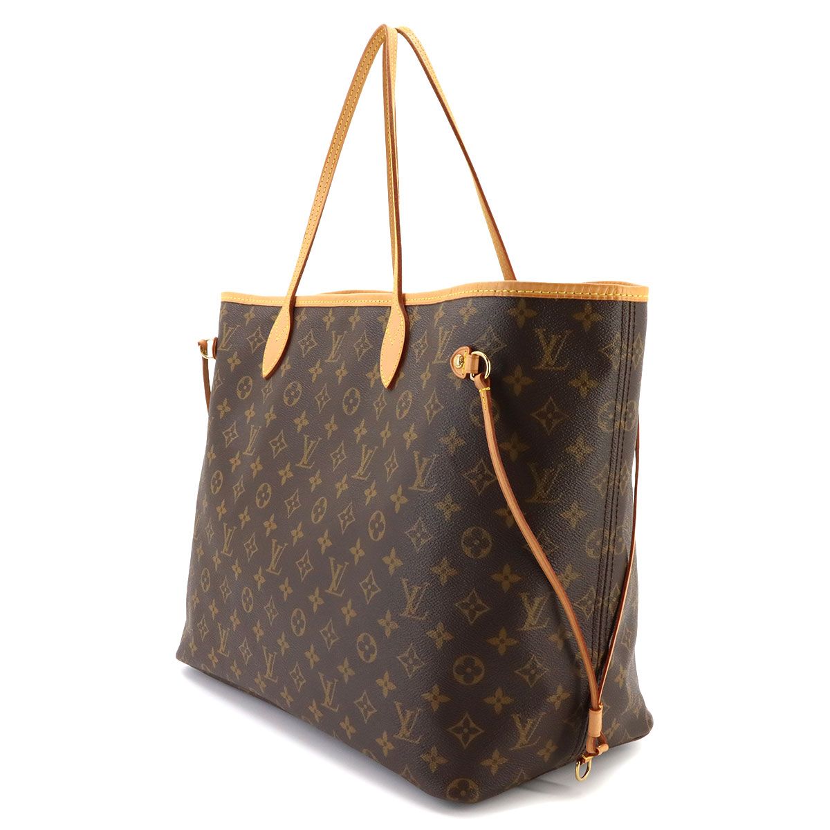 Louis Vuitton Monogram Neverfull GM Tote Bag Brown Gold — view 3