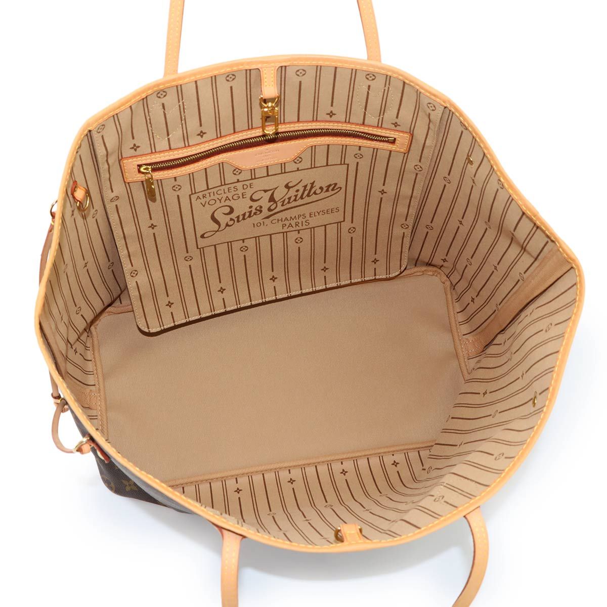 Louis Vuitton Monogram Neverfull GM Tote Bag Brown Gold — view 6