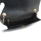 Chanel Quilted Chain Shoulder Bag Patent Black Heart Gold — view 6
