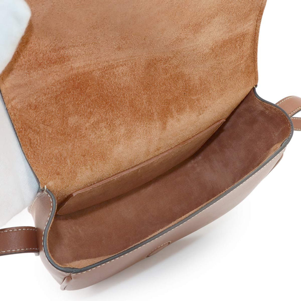 Celine Folco Cuir Triomphe Bag Shoulder Leather Tan Gold — view 7