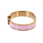Hermes Clic H PM Bangle Pink Rose Gold Bracelet — view 4