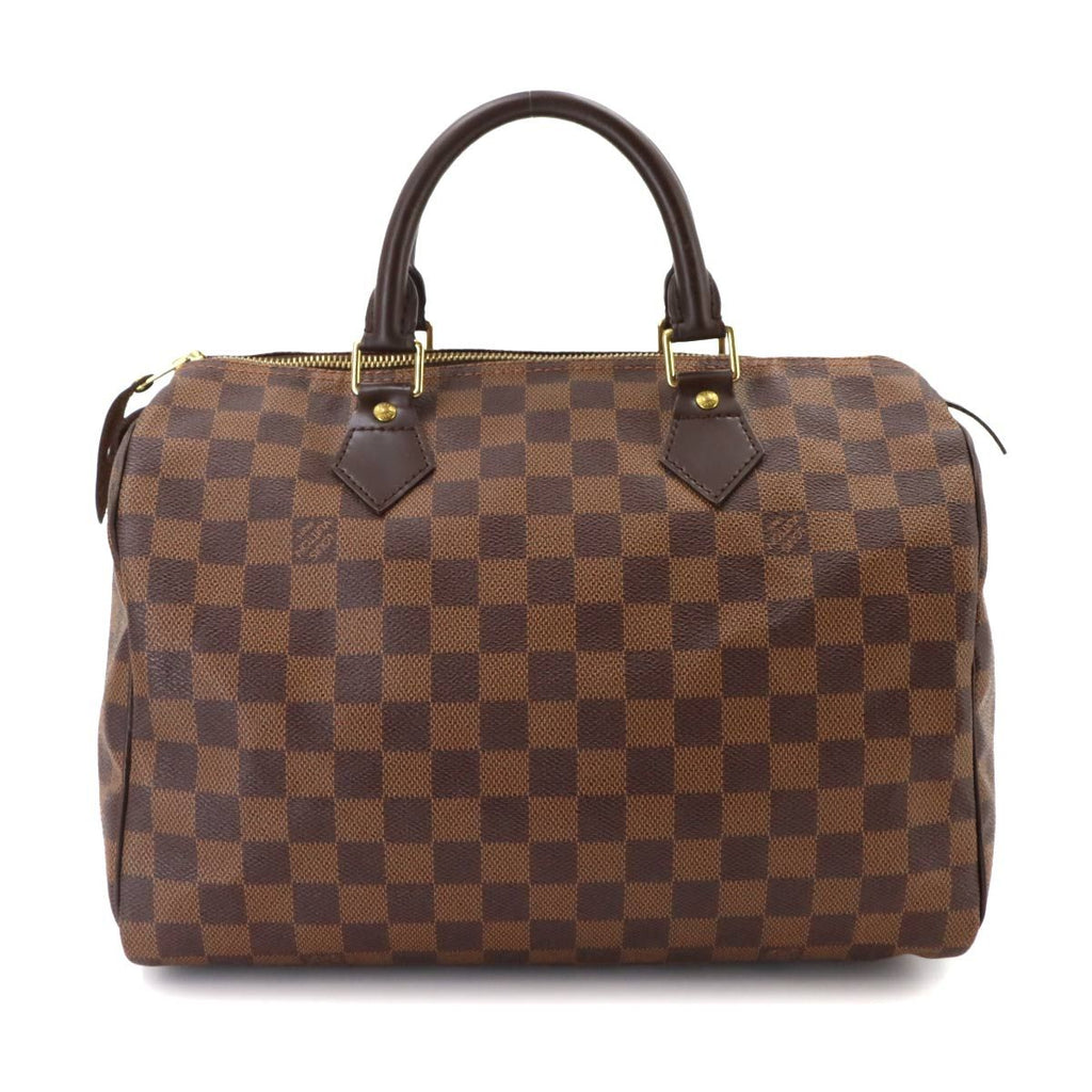 Louis Vuitton Damier Speedy 30 Hand Bag Ebene Brown Gold — view 2