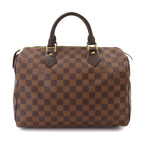 Louis Vuitton Damier Speedy 30 Hand Bag Ebene Brown Gold — view 2
