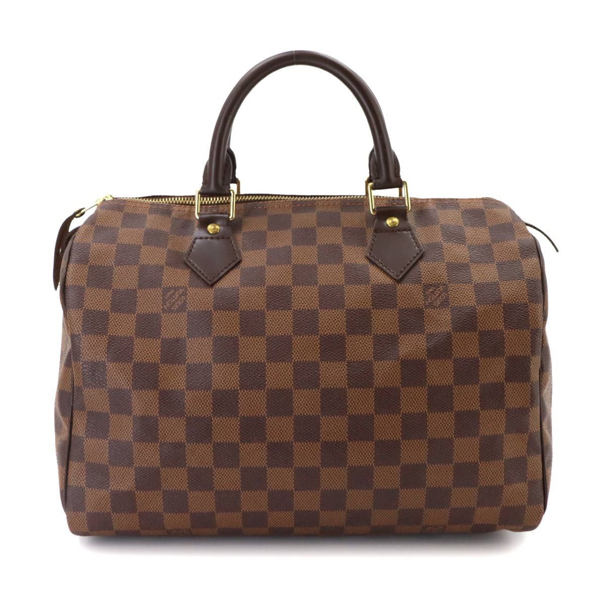 Louis Vuitton Damier Speedy 30 Hand Bag Ebene Brown Gold — view 2