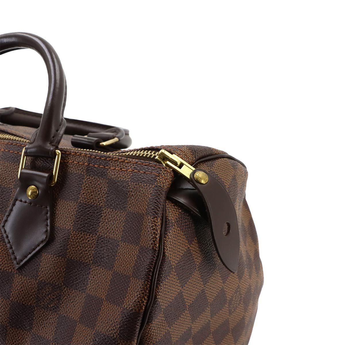 Louis Vuitton Damier Speedy 30 Hand Bag Ebene Brown Gold — view 8