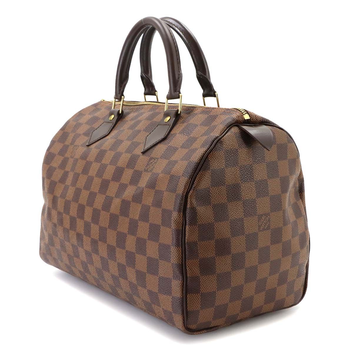 Louis Vuitton Damier Speedy 30 Hand Bag Ebene Brown Gold — view 3
