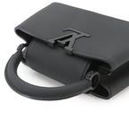 Louis Vuitton Capucines East West Mini 2-Way Bag Taurillon Leather All Black — view 6