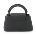 Louis Vuitton Capucines East West Mini 2-Way Bag Taurillon Leather All Black — view 3