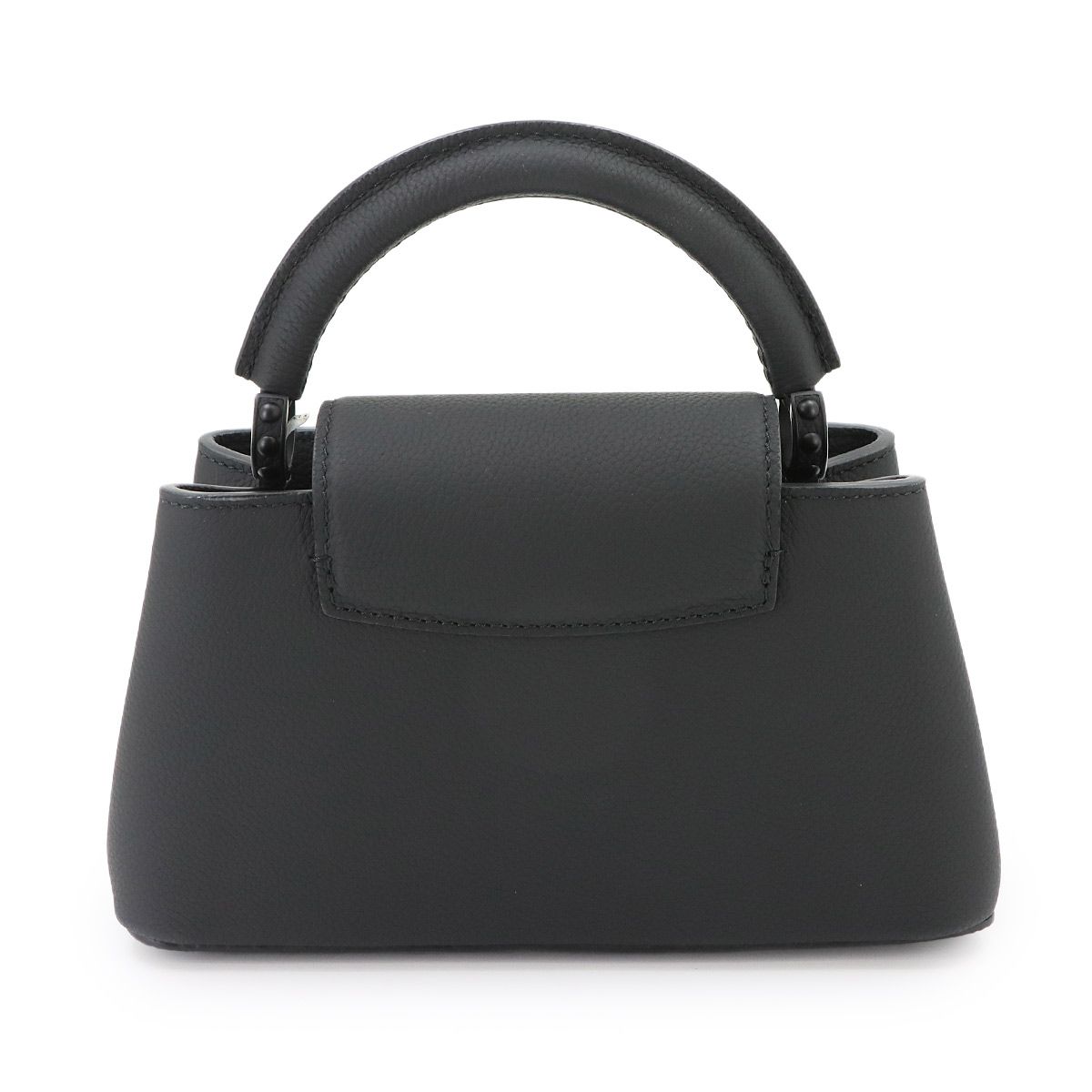 Louis Vuitton Capucines East West Mini 2-Way Bag Taurillon Leather All Black — view 3