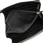 Chanel Simply CC Logo Zip Around Wallet Lambskin Patent Black — view 7