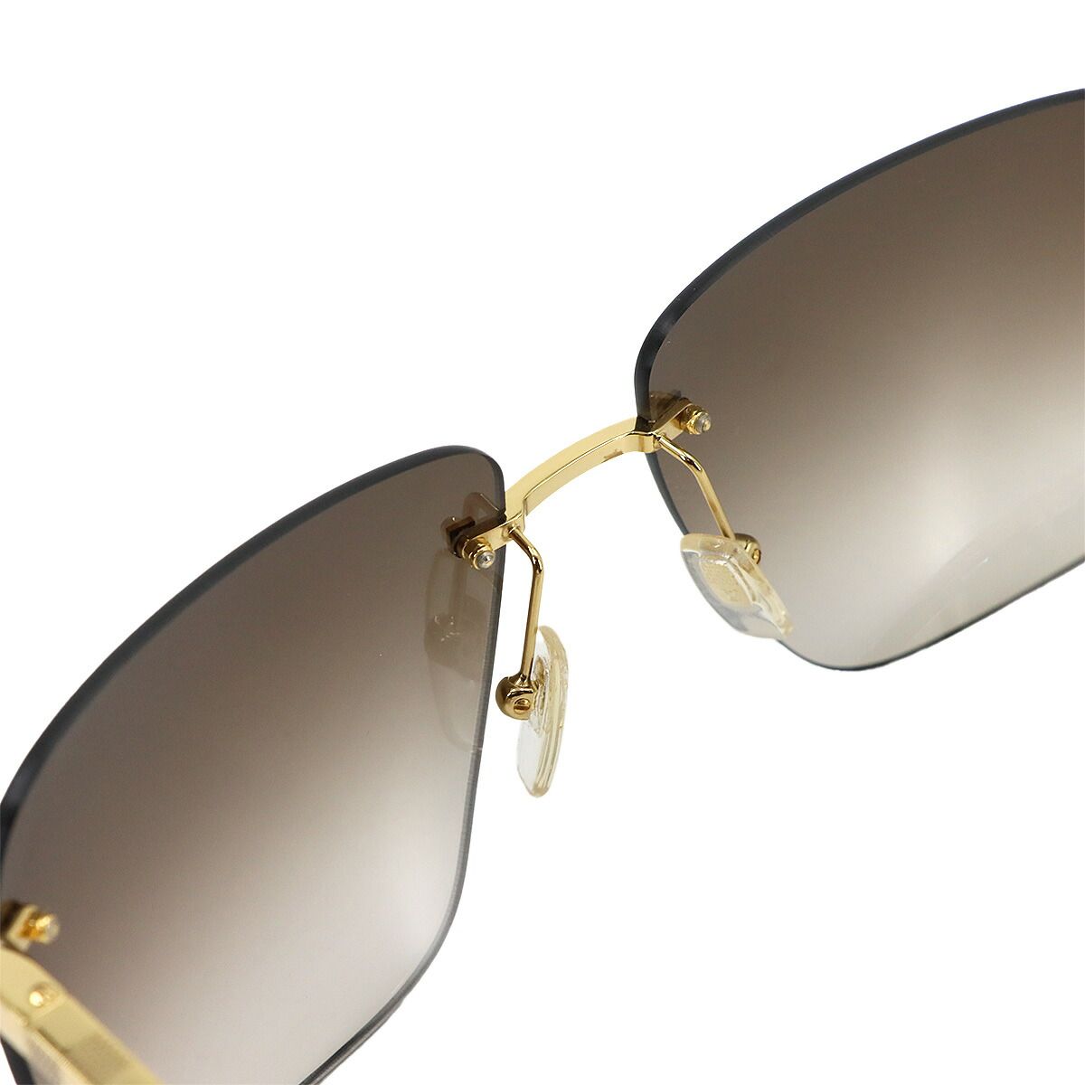Louis Vuitton Attraction Rimless Sunglasses Brown Square Eyewear — view 5