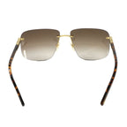 Louis Vuitton Attraction Rimless Sunglasses Brown Square Eyewear — view 3