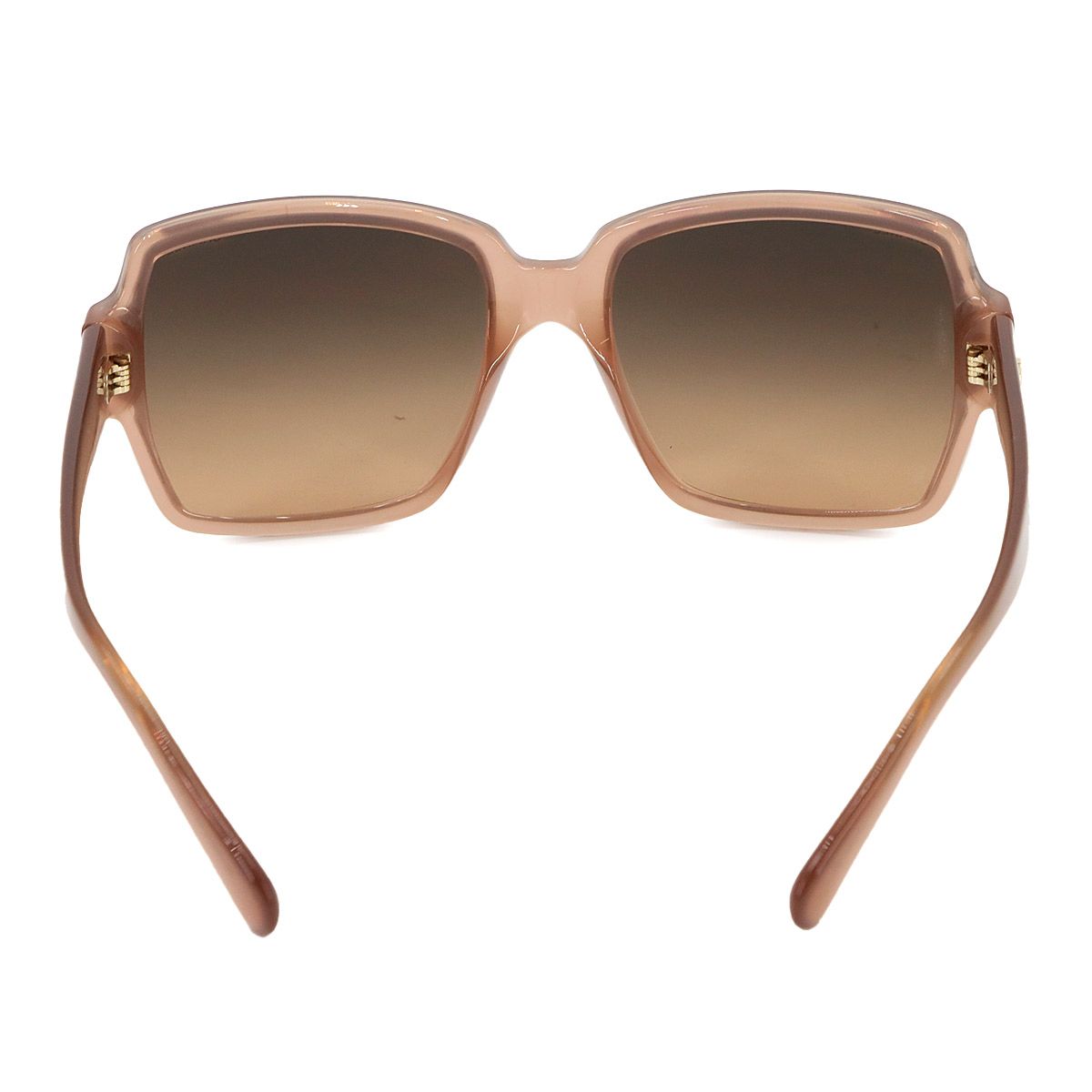 Chanel Sunglasses CC Logo Brown Square Gold Eyewear — view 3