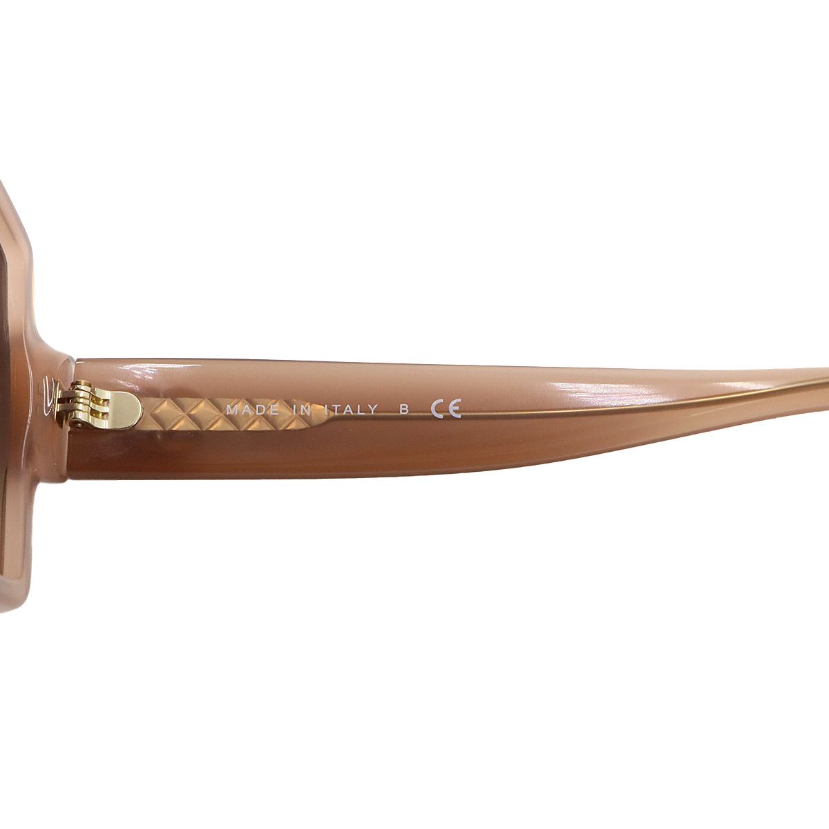 Chanel Sunglasses CC Logo Brown Square Gold Eyewear — view 7