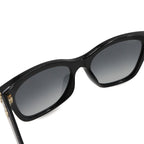 Chanel Sunglasses CC Logo Pearl Black Square Gold Eyewear — view 5