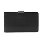 Chanel Caviar Leather Bifold Wallet Kiss Lock Black CC Logo — view 3