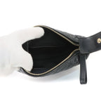 Chanel Quilted Hand Bag Leather Black Gold — view 6