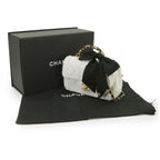 Chanel Quilted 2-Way Chain Shoulder Hand Bag Tweed White Gold — view 2