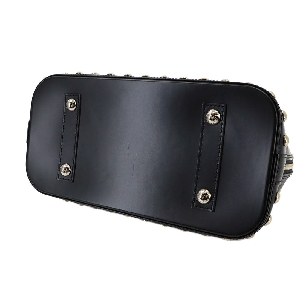 Louis Vuitton Epi Alma BB Chain Pattern Hand Bag Leather Noir Silver — view 4