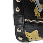 Louis Vuitton Epi Alma BB Chain Pattern Hand Bag Leather Noir Silver — view 7