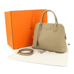 Hermes Bolide 31 2-Way Bag Taurillon Clemence Trench Gold — view 2